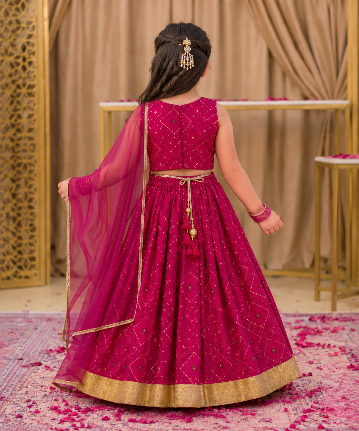 The Gulab Lehenga Chunni