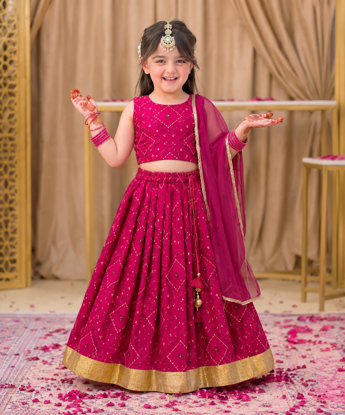 The Gulab Lehenga Chunni