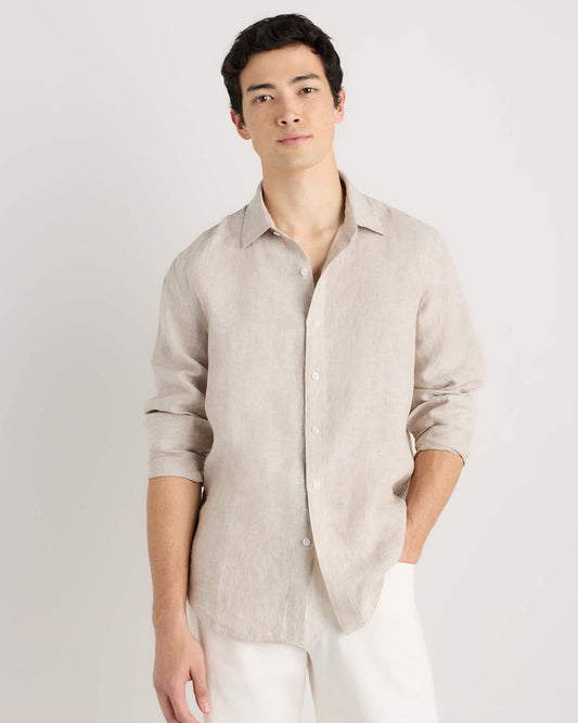 Airy Linen Relaxed Long Sleeve Shirt