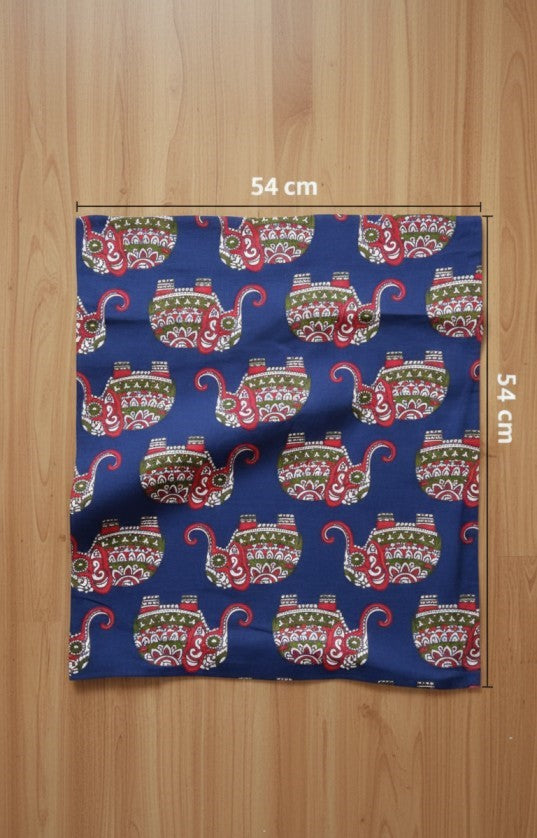 Indigo Paisley Printed Cotton Bandana