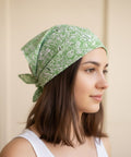 Meadow Green Printed Cotton Bandana