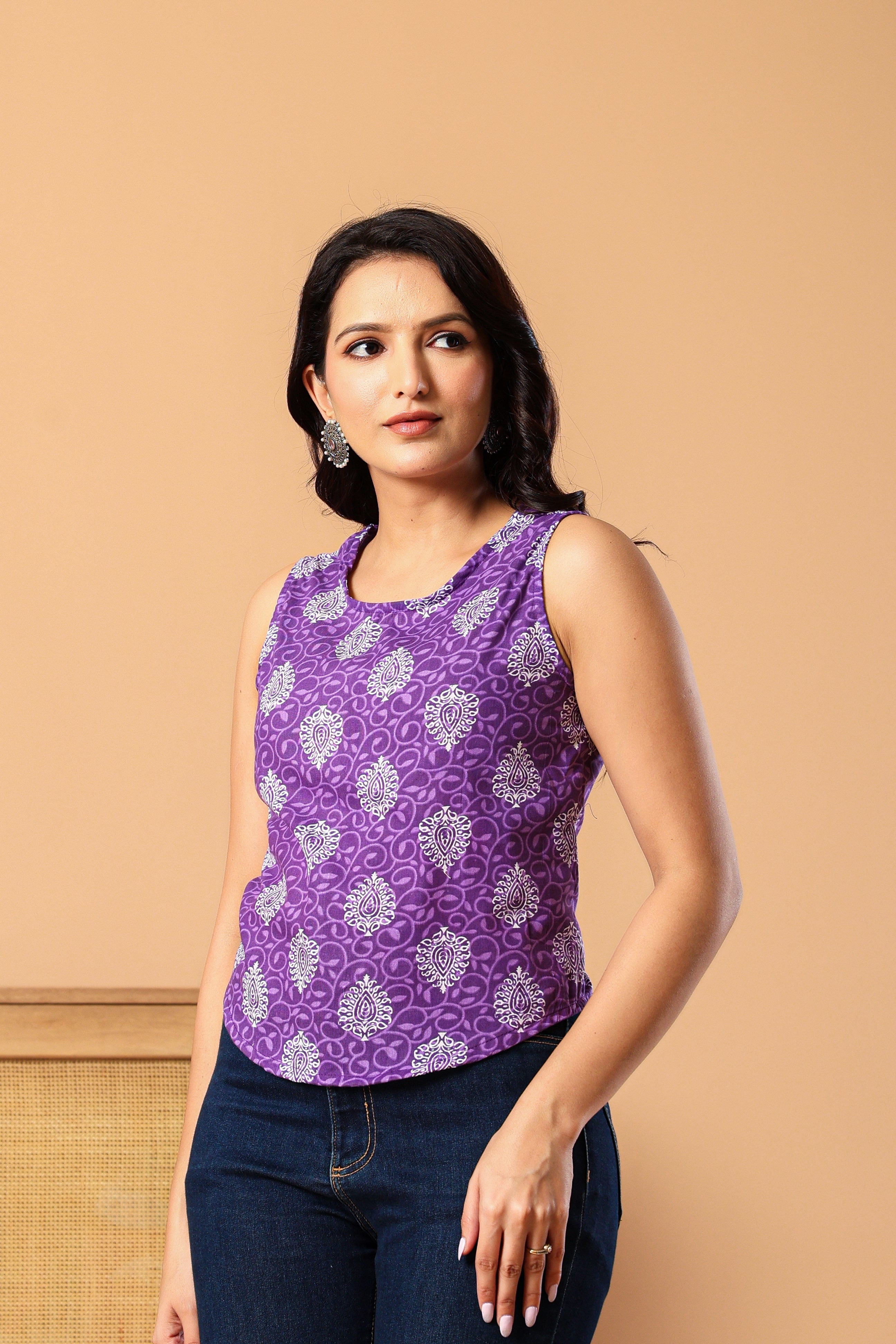 Women Hem Cotton Top