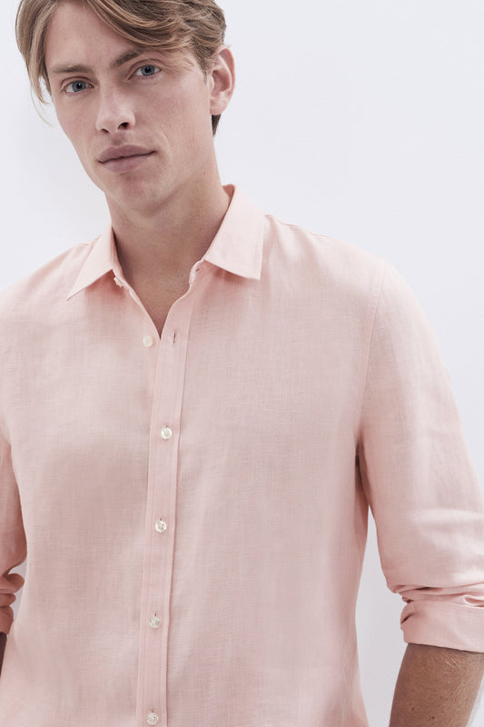 Airy Linen Relaxed Long Sleeve Shirt