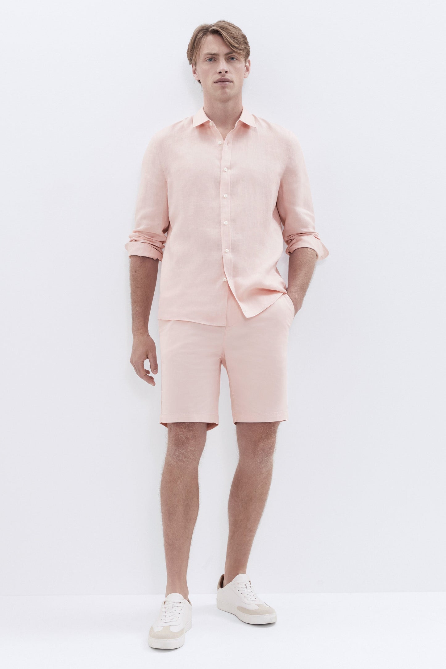 Airy Linen Relaxed Long Sleeve Shirt