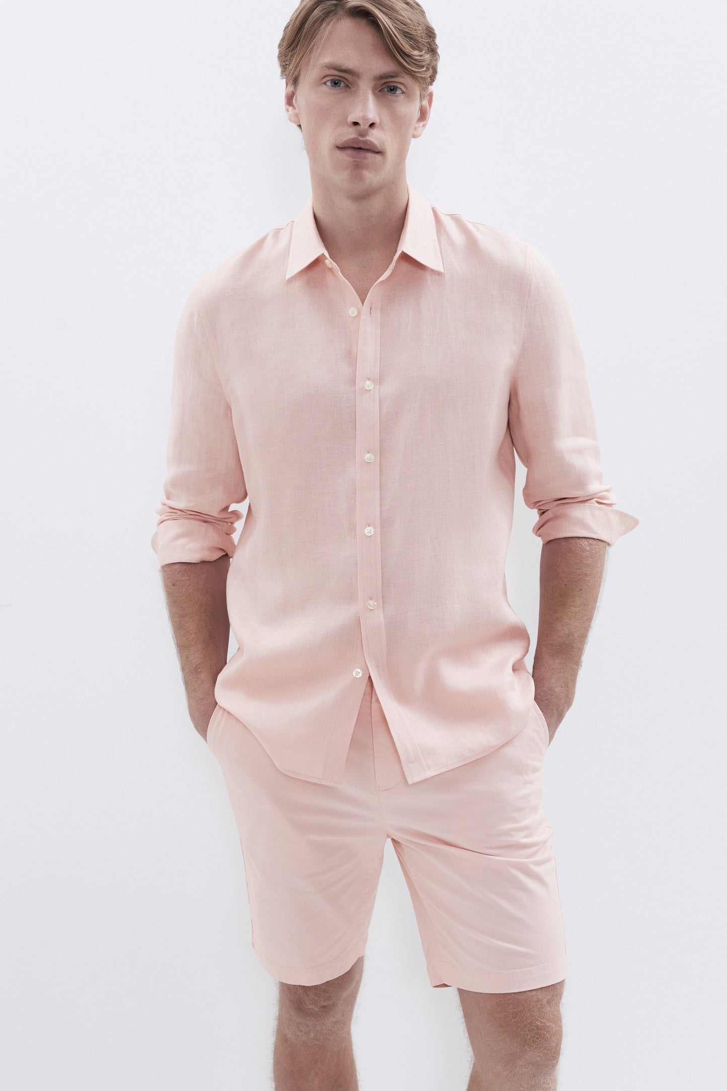 Airy Linen Relaxed Long Sleeve Shirt