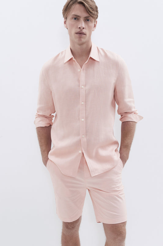 Airy Linen Relaxed Long Sleeve Shirt