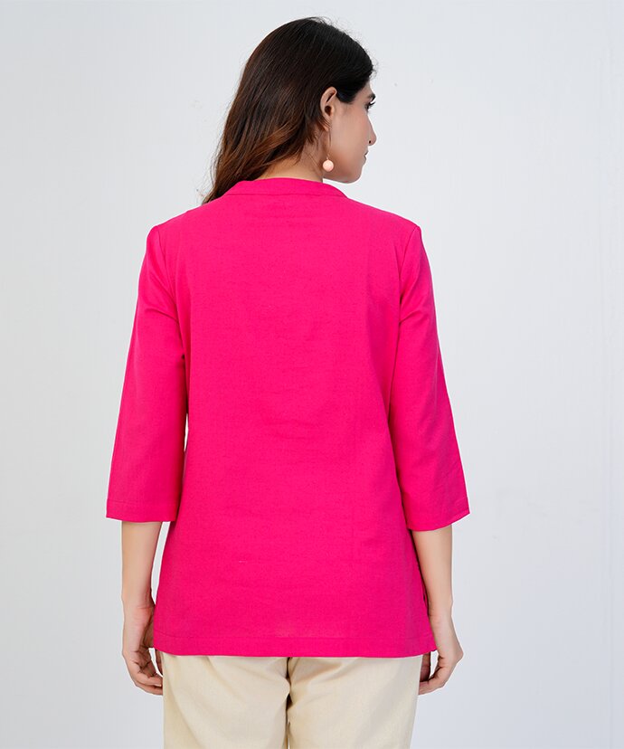 Women’s Solid Cotton Kurti Top