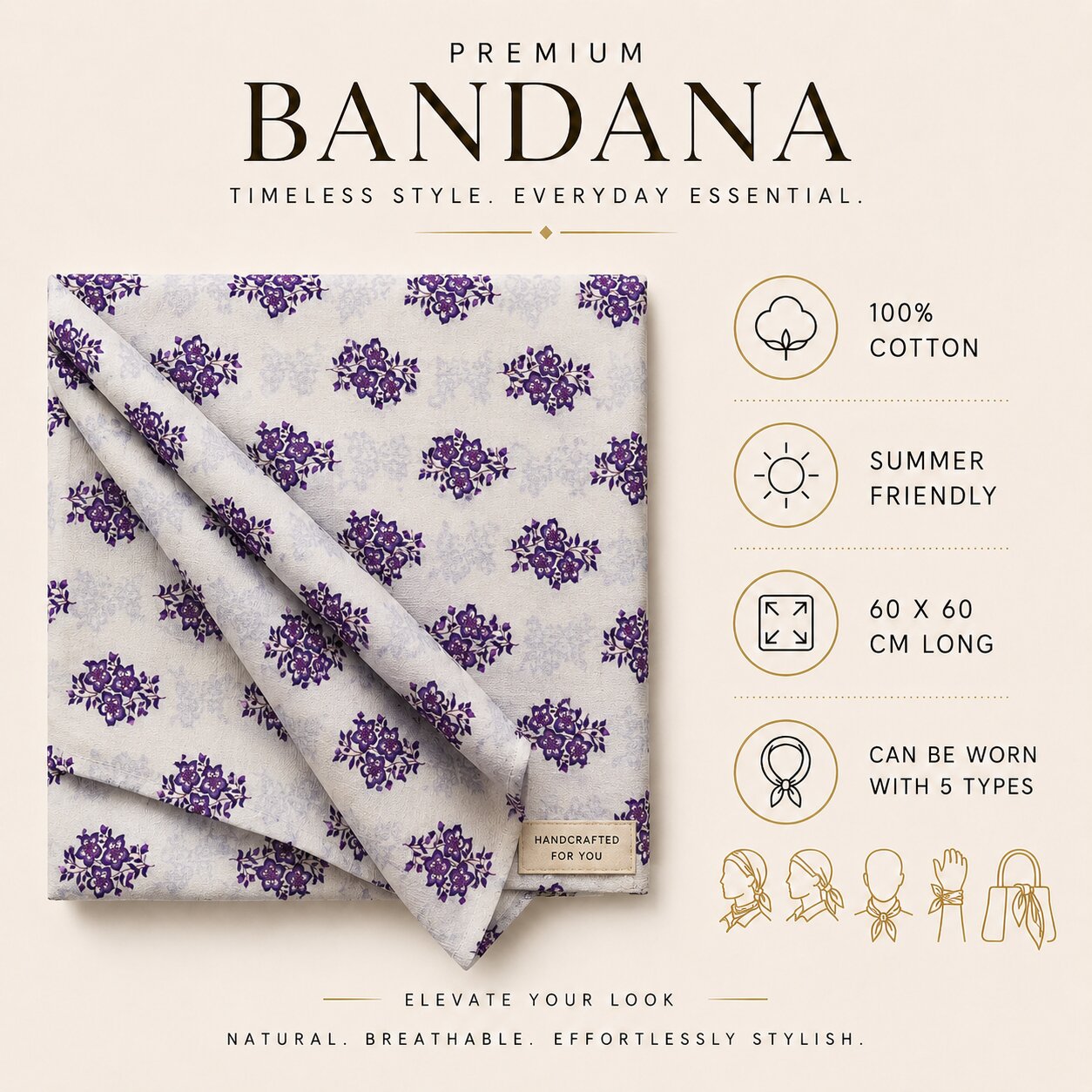 Floral Bandana